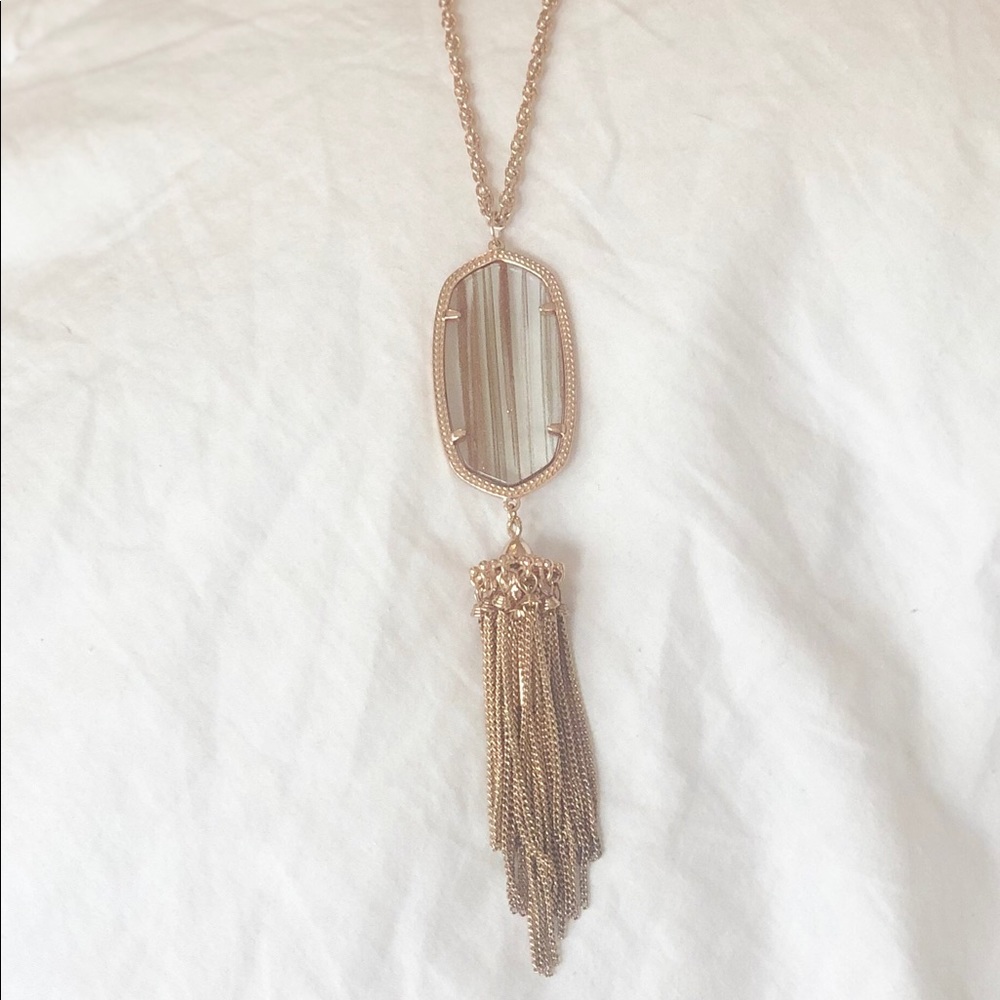 Kendra Scott Rose Gold Rayne Necklace